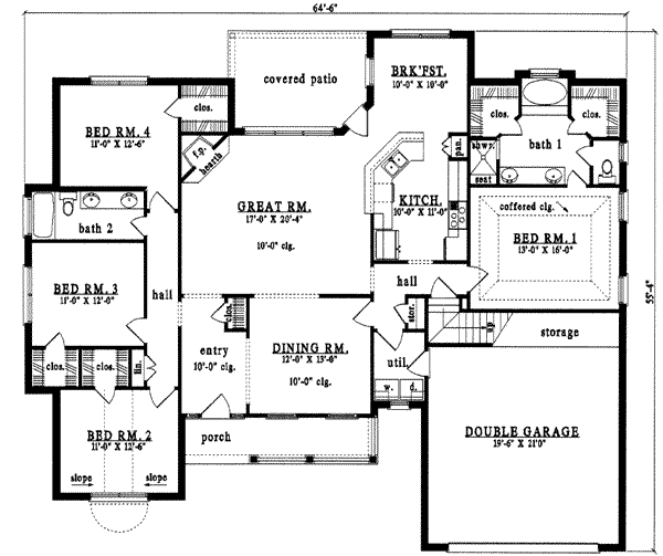 main floor house blueprint