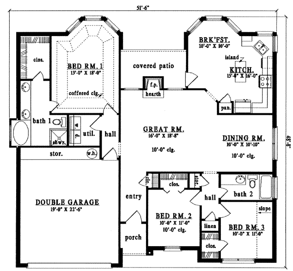 main floor house blueprint