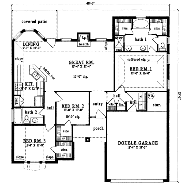 main floor house blueprint