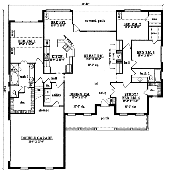 main floor house blueprint