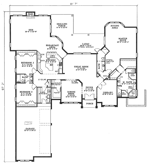 main floor house blueprint