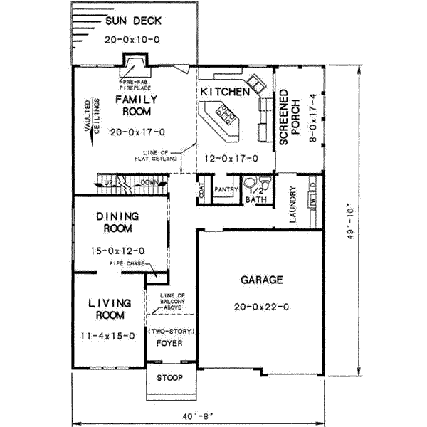 main floor house blueprint