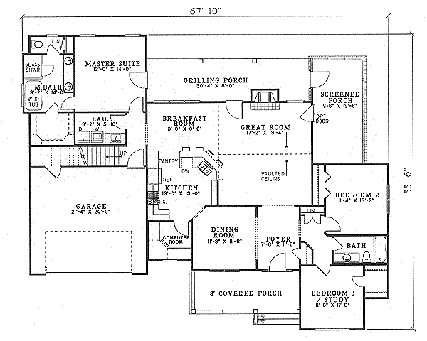 main floor house blueprint