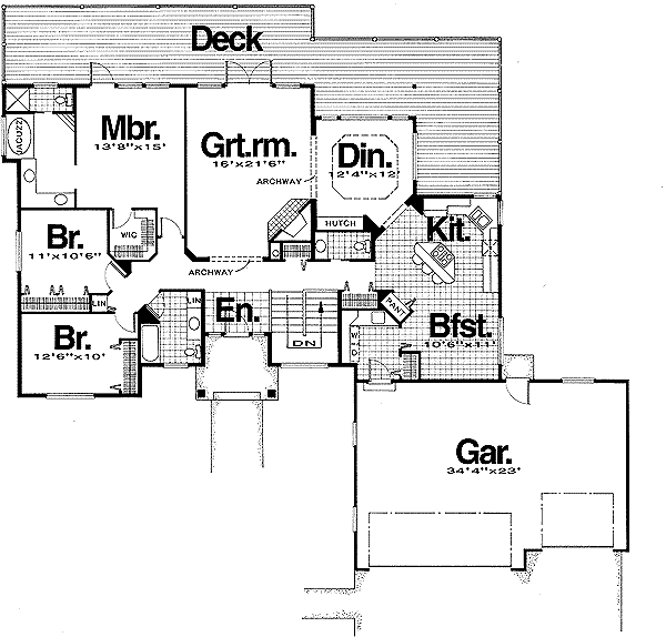 main floor house blueprint