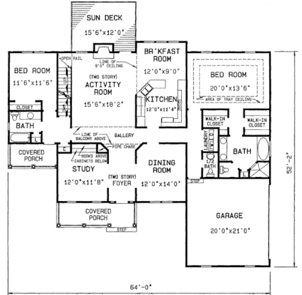main floor house blueprint