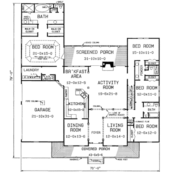main floor house blueprint