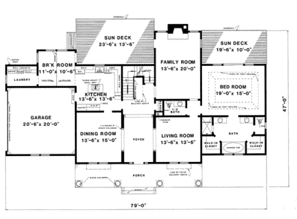 main floor house blueprint
