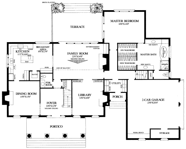 main floor house blueprint