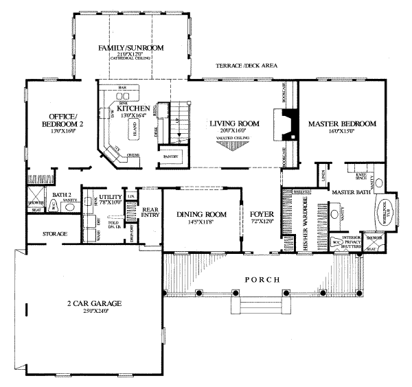 main floor house blueprint