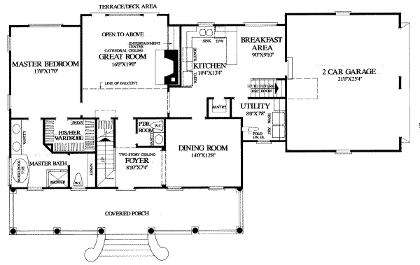 main floor house blueprint