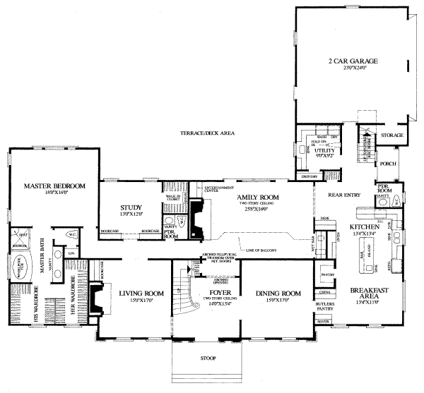 main floor house blueprint