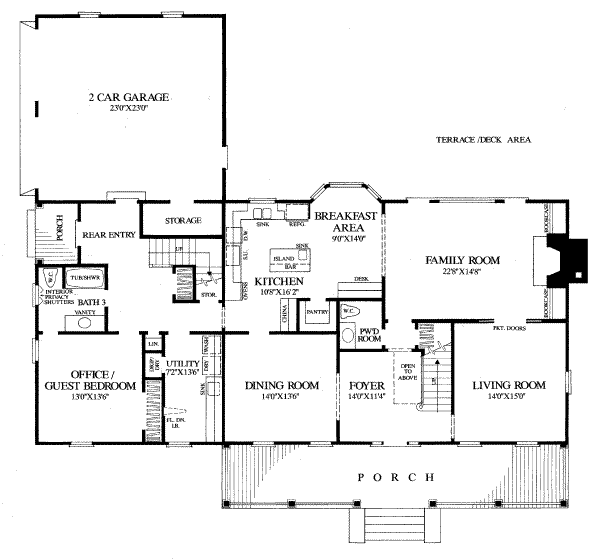 main floor house blueprint