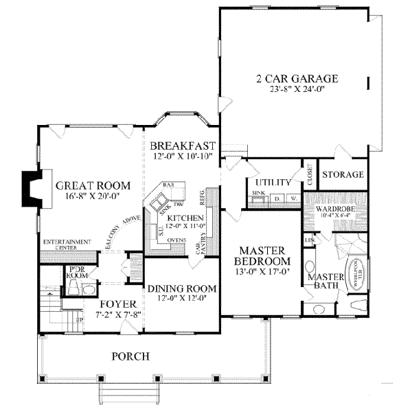 main floor house blueprint