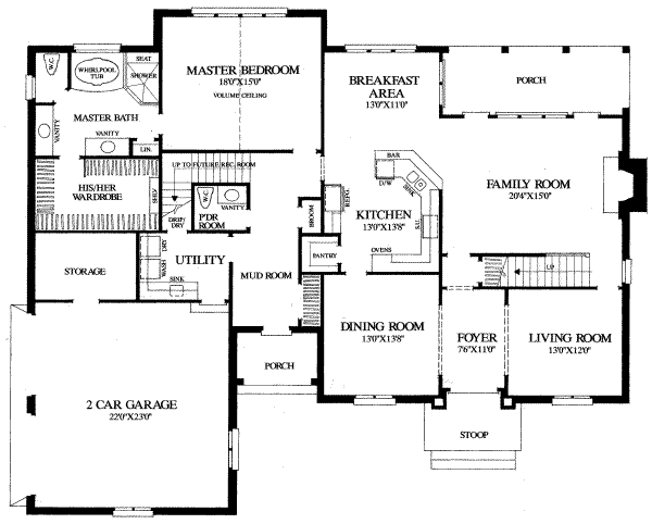 main floor house blueprint