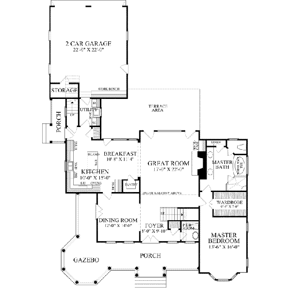 main floor house blueprint