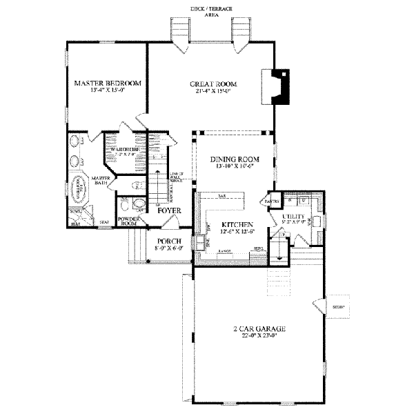 main floor house blueprint