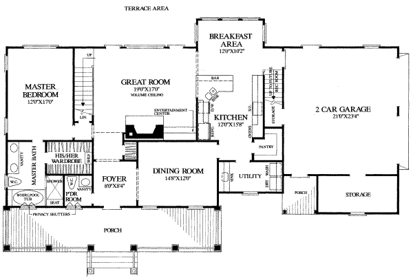 main floor house blueprint