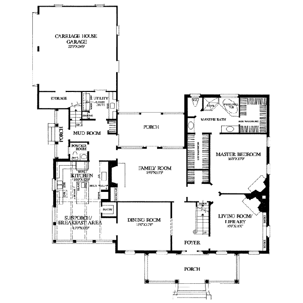 main floor house blueprint