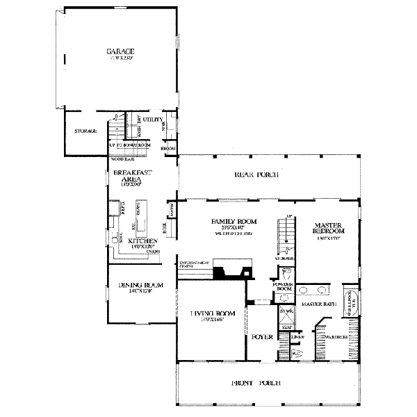 main floor house blueprint