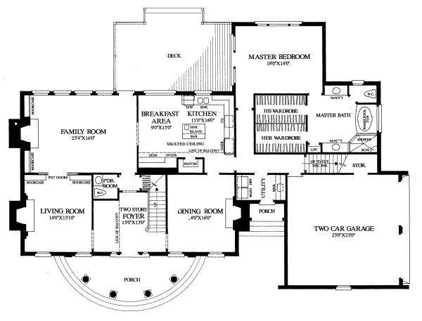 main floor house blueprint