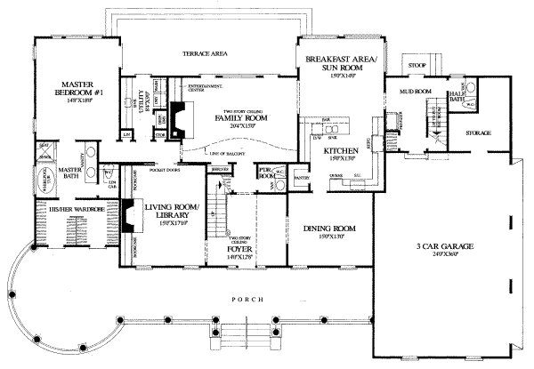 main floor house blueprint