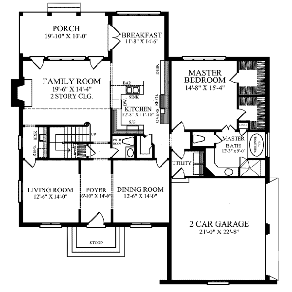 main floor house blueprint