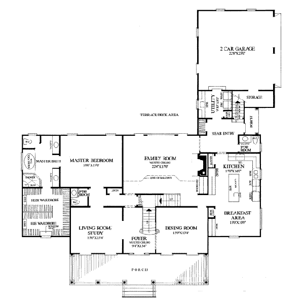 main floor house blueprint