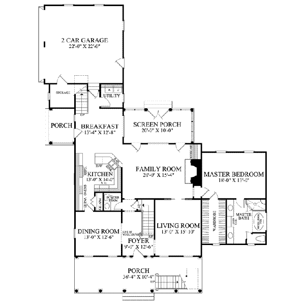 main floor house blueprint
