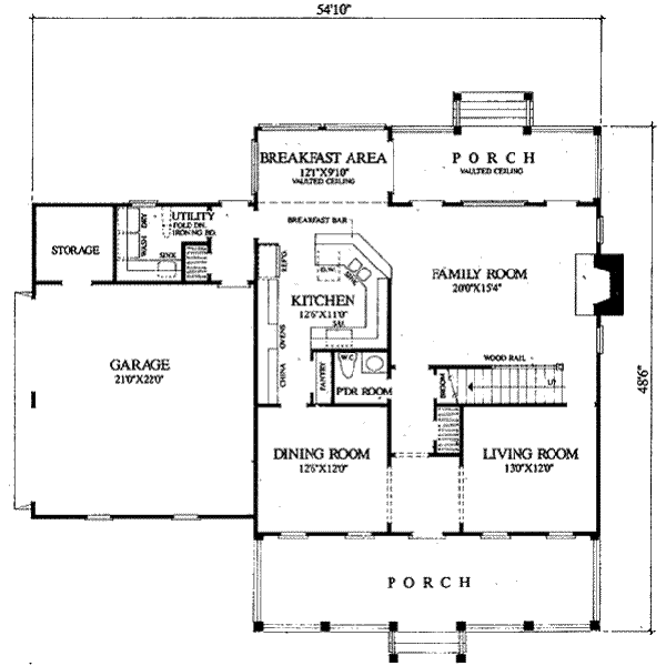 main floor house blueprint
