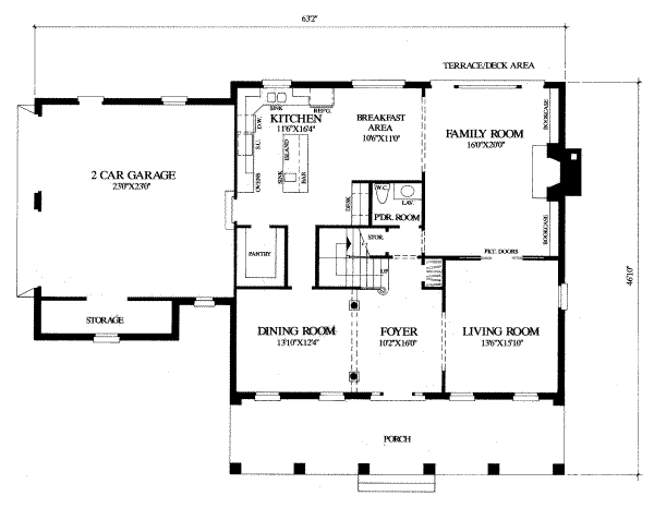 main floor house blueprint