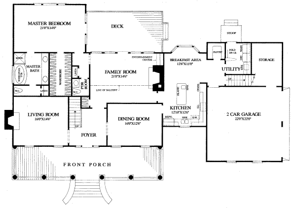 main floor house blueprint