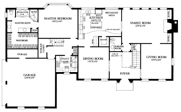 main floor house blueprint