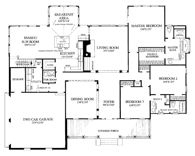 main floor house blueprint