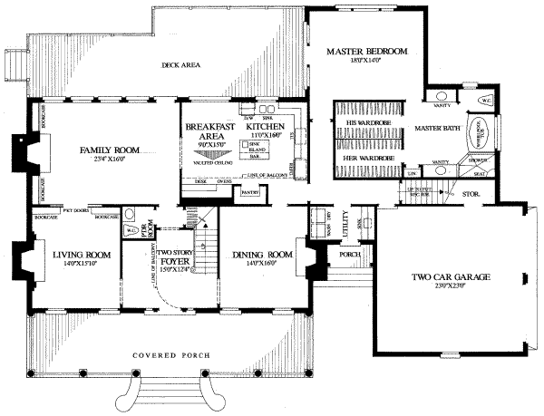 main floor house blueprint