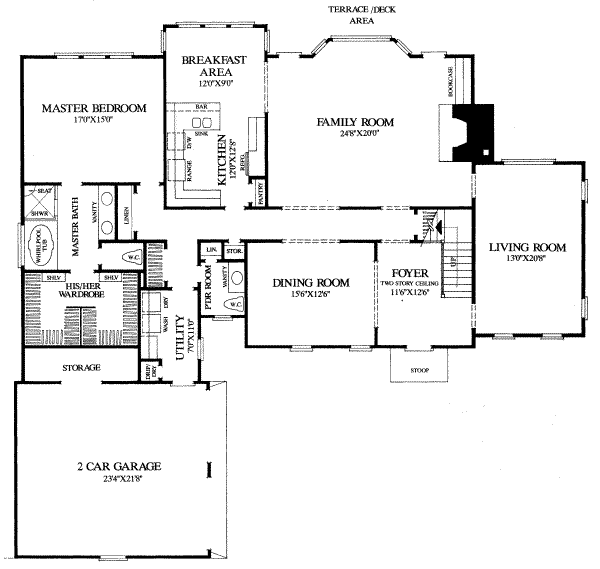 main floor house blueprint