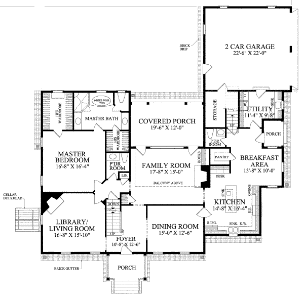 main floor house blueprint