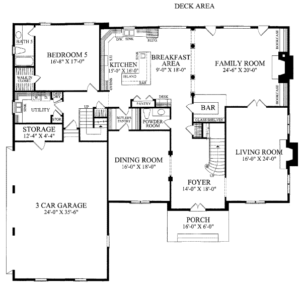 main floor house blueprint