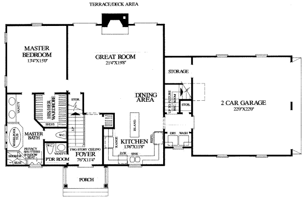 main floor house blueprint