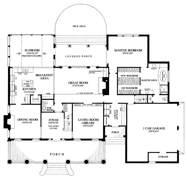 main floor house blueprint