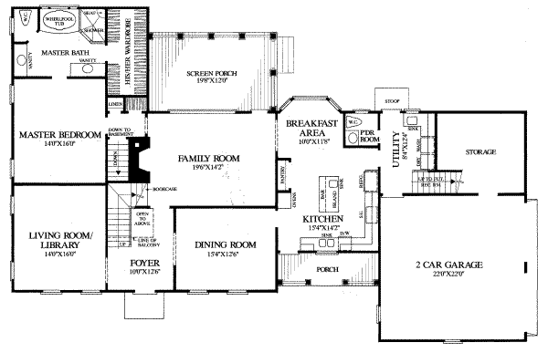 main floor house blueprint