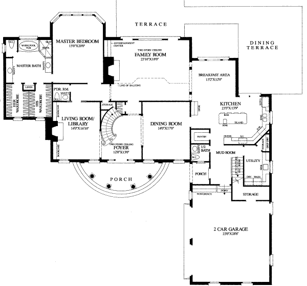 main floor house blueprint