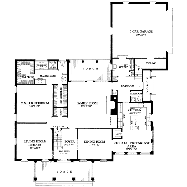main floor house blueprint