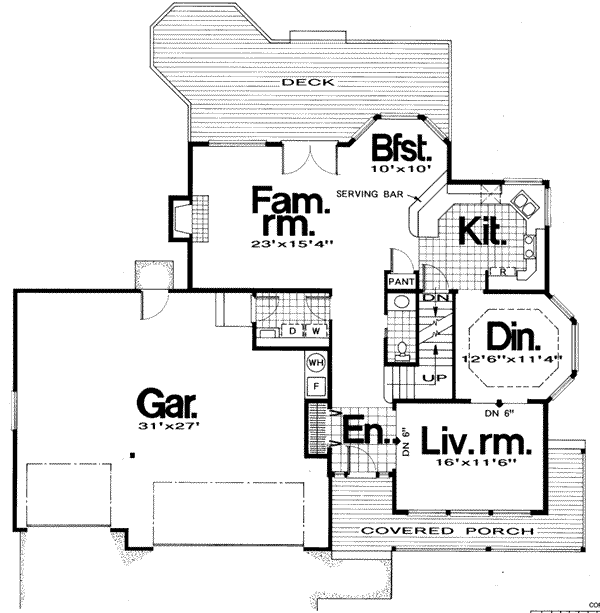 main floor house blueprint