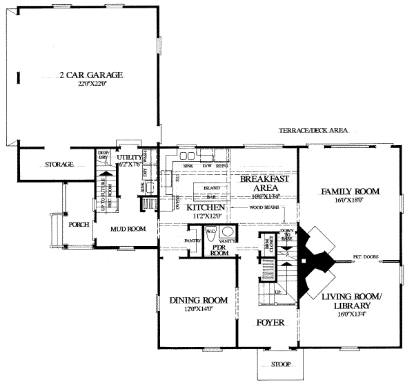 main floor house blueprint