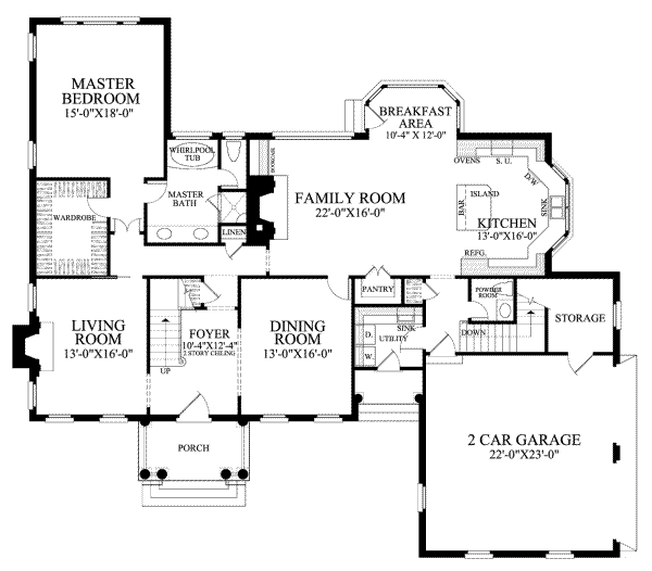 main floor house blueprint
