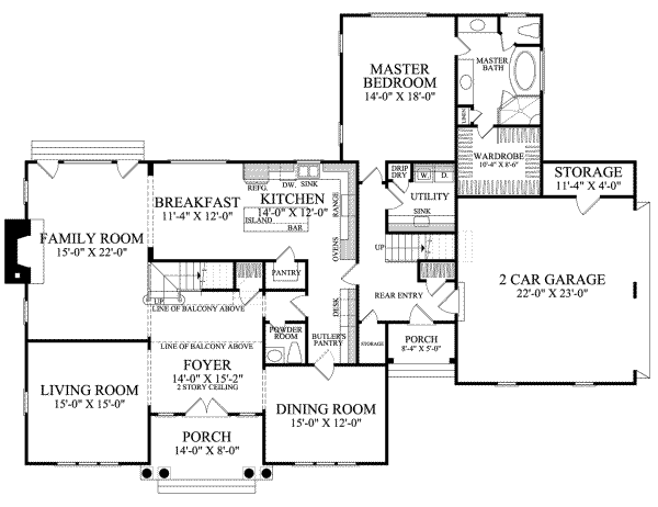 main floor house blueprint