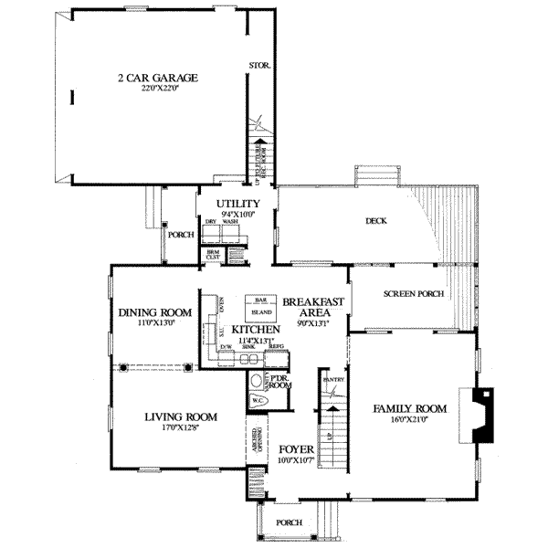 main floor house blueprint