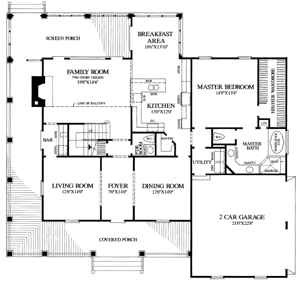 main floor house blueprint