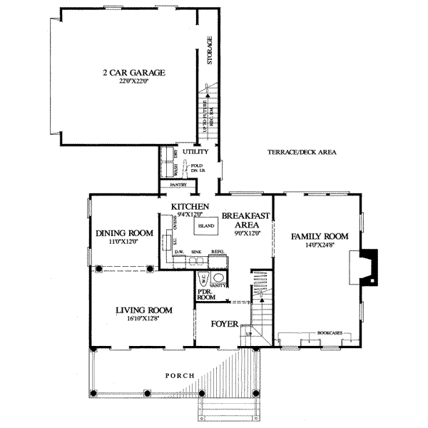 main floor house blueprint