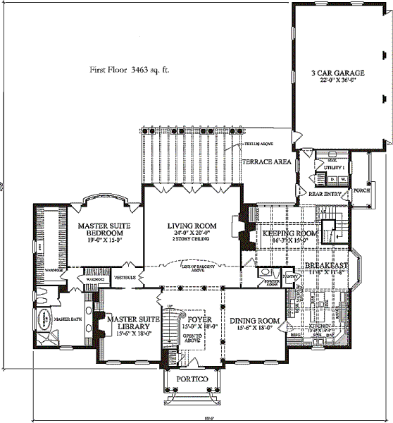 main floor house blueprint